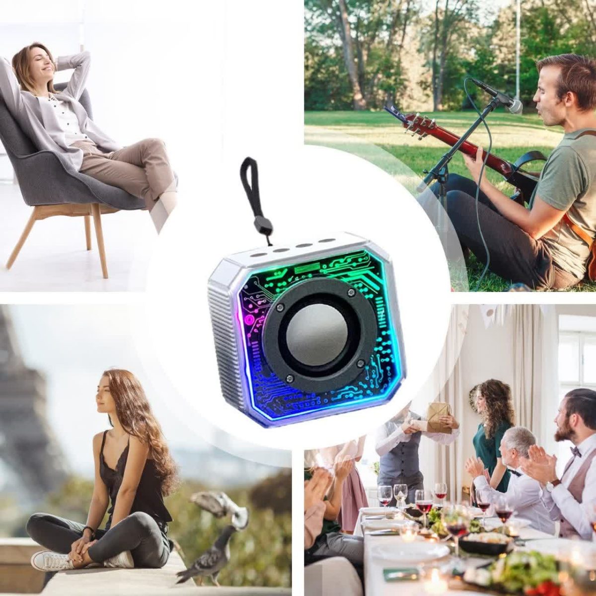 اسپیکر بلوتوثی طرح مدار الکترونیکی RGB - تصویر 5